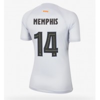 Fotbalové Dres Barcelona Memphis Depay #14 Dámské Alternativní 2022-23 Krátký Rukáv